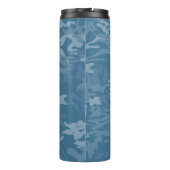 Blauwe camouflage / Camo Thermal Tumbler Thermosbeker (Achterkant)