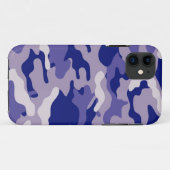 Blauwe Camouflage Camotextuur Case-Mate iPhone Case (Achterkant (horizontaal))