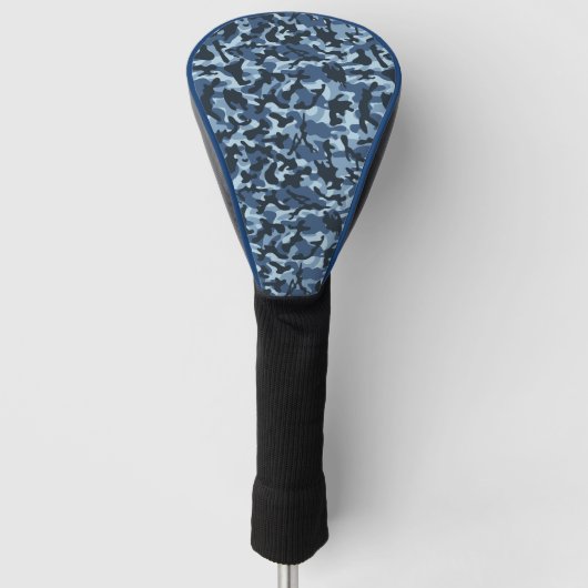 Blauwe Camouflage Golfheadcover (Voorkant)