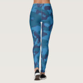 blauwe camouflage leggings (Achterkant)
