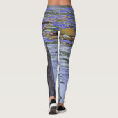 Blauwe camouflage look pneumatophores leggings (Achterkant)