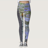 Blauwe camouflage look pneumatophores leggings (Voorkant)