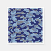 Blauwe Camouflage Servet (Voorkant)