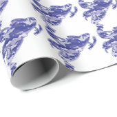 Blauwe Camouflage Snomobiler Cadeaupapier (Rol Hoek)