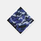 blauwe camouflageservetten servet (Hoek)