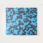 Blauwe camouflagewandtapijt wandkleed (Voorkant (horizontaal))