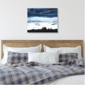 Blauwe Candy Floss Wolken : Nieuw-Zeeland Canvas Afdruk (Insitu (Slaapkamer))