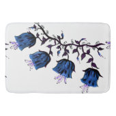 Blauwe Canterbury Bells Vine Flowers Grote Badmat (Voorkant)