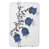 Blauwe Canterbury Bells Vine Flowers Grote Badmat (Voorkant Verticaal)