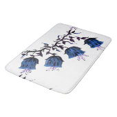 Blauwe Canterbury Bells Wingbloemen Grote Badmat (Gekanteld)