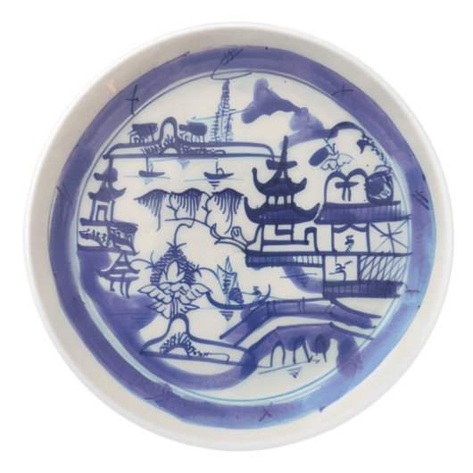 Blauwe Canton Knop (Voorkant)