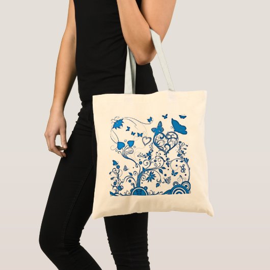 Blauwe canvas tas (Voorkant (product))