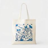 Blauwe canvas tas (Voorkant)