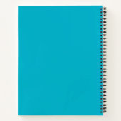 Blauwe cartoon auto notitieboek (Achterkant)