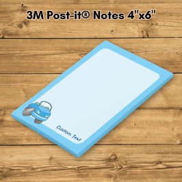 Blauwe Cartoon Auto Post-it® Notes