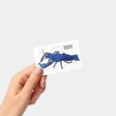 Blauwe cartoon badge (Handheld)