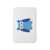 Blauwe cartoon badmat (Voorkant Verticaal)