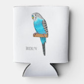 Blauwe cartoon blikjeskoeler (Voorkant)