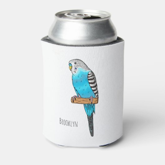 Blauwe cartoon blikjeskoeler (Blikje Achterkant)