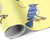Blauwe cartoon cadeaupapier (Rol Hoek)