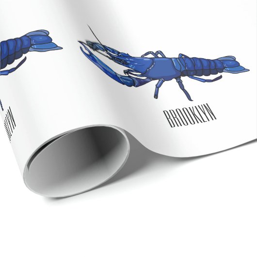 Blauwe cartoon cadeaupapier (Rol Hoek)