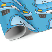 Blauwe cartoon cadeaupapier (Rol Hoek)