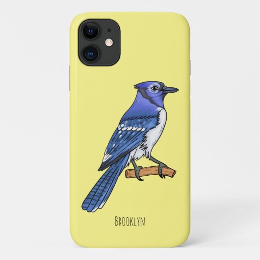 Blauwe cartoon Case-Mate iPhone case (Achterkant)