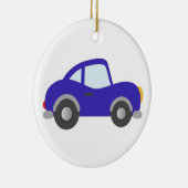 Blauwe Cartoon-coupe Keramisch Ornament (Rechts)