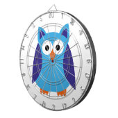 Blauwe cartoon dartbord (Voorkant Rechts)