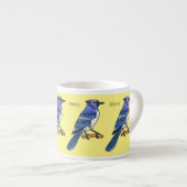 Blauwe cartoon espresso kop (Voorkant rechts)