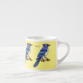 Blauwe cartoon espresso kop (Rechts)