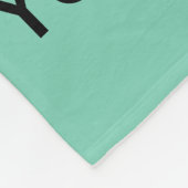 Blauwe cartoon fleece deken (Hoek)