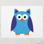 Blauwe cartoon flyer (Voorkant)