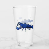 Blauwe cartoon glas (Voorkant)