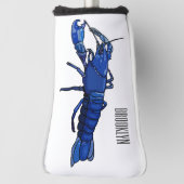 Blauwe cartoon golfheadcover (Draai 90)