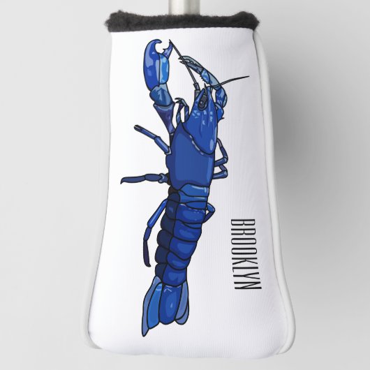 Blauwe cartoon golfheadcover (Draai 90)