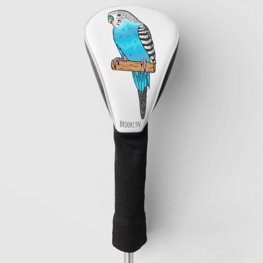 Blauwe cartoon golfheadcover (Voorkant)