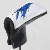 Blauwe cartoon golfheadcover (3/4 voorkant)