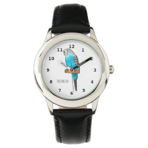 Blauwe cartoon horloge