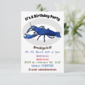 Blauwe cartoon kaart (Staand voorkant)