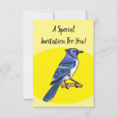 Blauwe cartoon kaart (Achterkant)