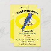 Blauwe cartoon kaart (Voorkant / Achterkant)