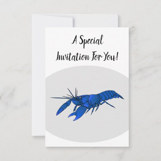 Blauwe cartoon kaart (Achterkant)