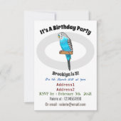 Blauwe cartoon kaart (Voorkant)