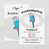 Blauwe cartoon kaart (Voorkant / Achterkant)