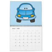 Blauwe cartoon kalender (Mar 2027)