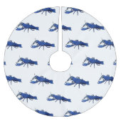 Blauwe cartoon kerstboom rok (Voorkant)