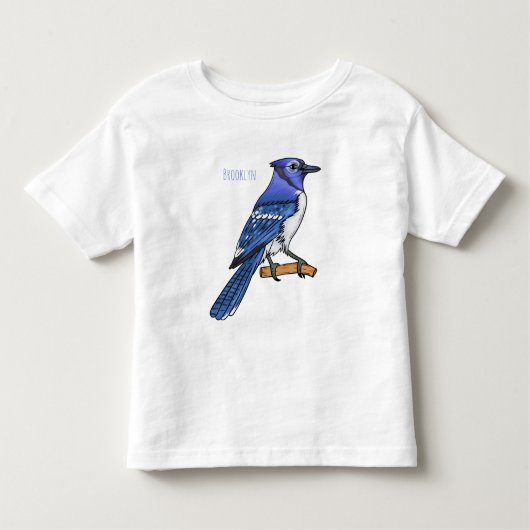 Blauwe cartoon kinder shirts (Voorkant)