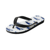 Blauwe cartoon kinder teenslippers (Schuin)