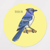 Blauwe cartoon labels (Design 1)